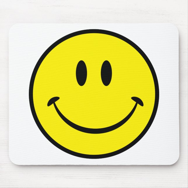 Happiness Face Mouse Mat (Front)