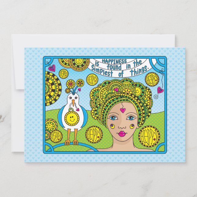 Happiness_Flat Card 7"x5" (Front)