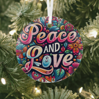 Happiness Glass Tree Decoration