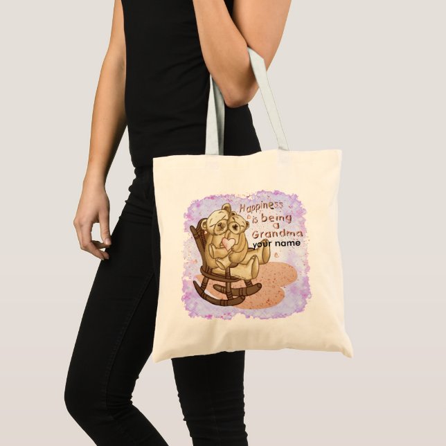 Happiness Grandma tote bag (Front (Product))