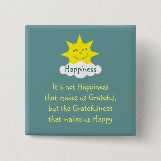 Happiness & Gratitude sun badge (Front)