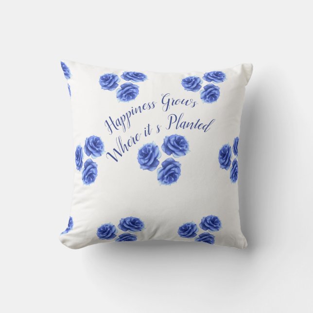 Happiness Grows Design Cushion (Front)