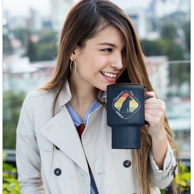 Happiness Has Paws Design Travel Mug (Creator Uploaded)