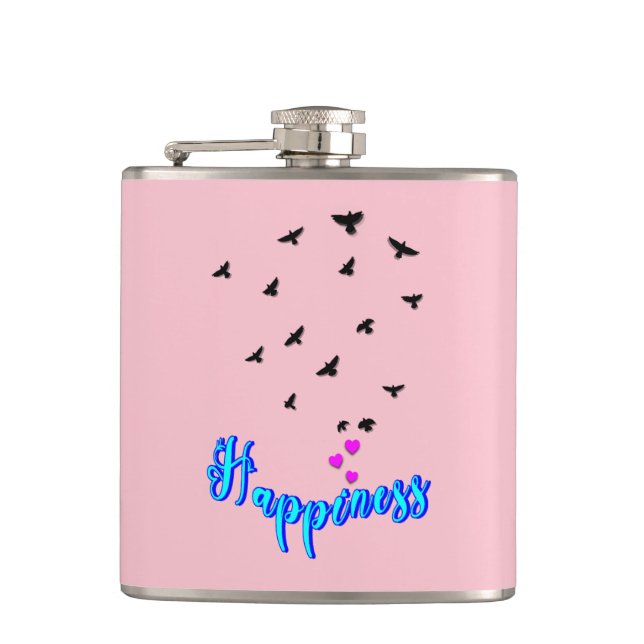 Happiness Hip Flask (Front)