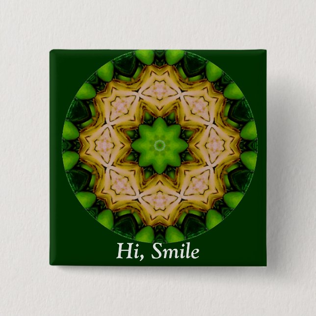 Happiness & Holidays_ 15 Cm Square Badge (Front)