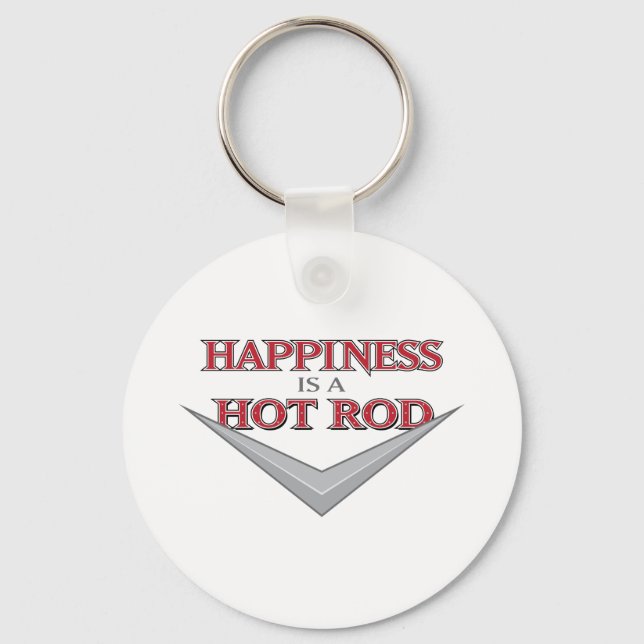 Happiness Hot Rod Key Ring (Front)