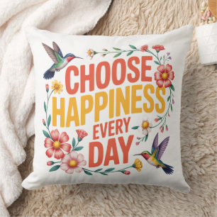 Happiness Hummingbirds Cushion