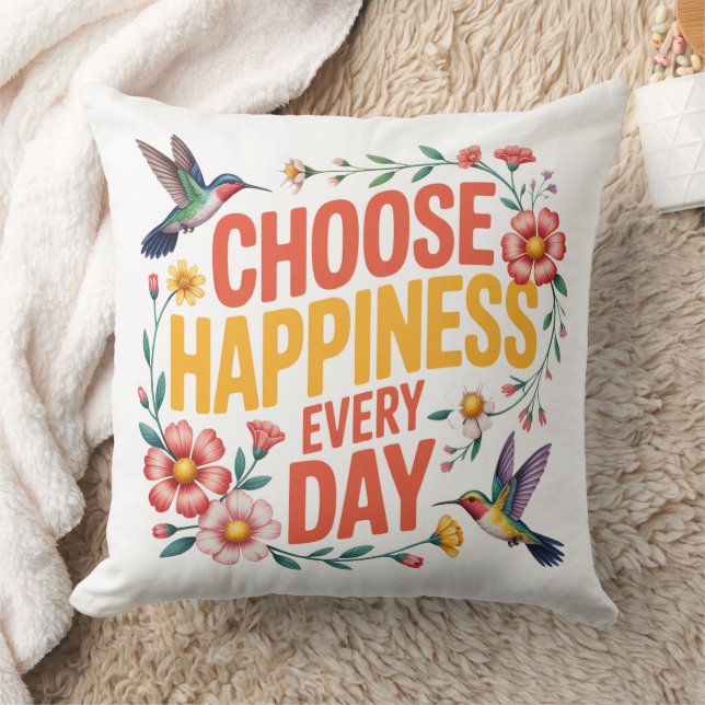 Happiness Hummingbirds Cushion (Blanket)