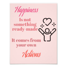 Happiness in Action: poster quoet