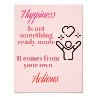 Happiness in Action: poster quoet