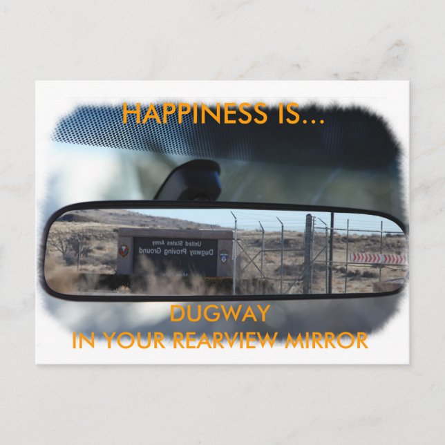 Happiness in Dugway Postcard (Front)