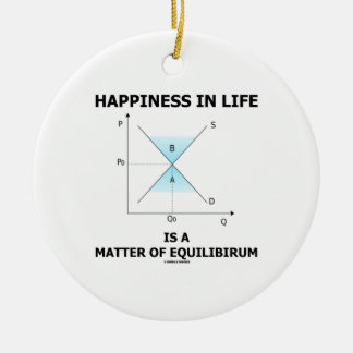Happiness In Life Is A Matter Of Equilibrium Ceramic Tree Decoration