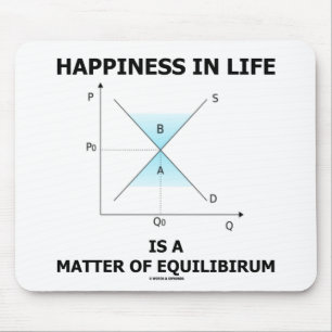 Happiness In Life Is A Matter Of Equilibrium Mouse Mat
