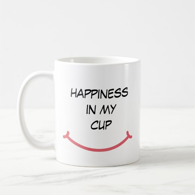 Happiness In My Cup  Coffee Mug (Left)