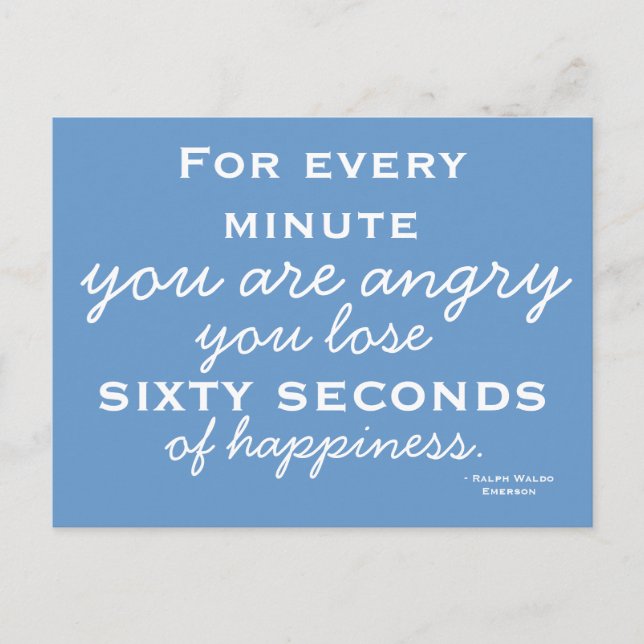 Happiness Inspiration -  Motivational Postcard (Front)