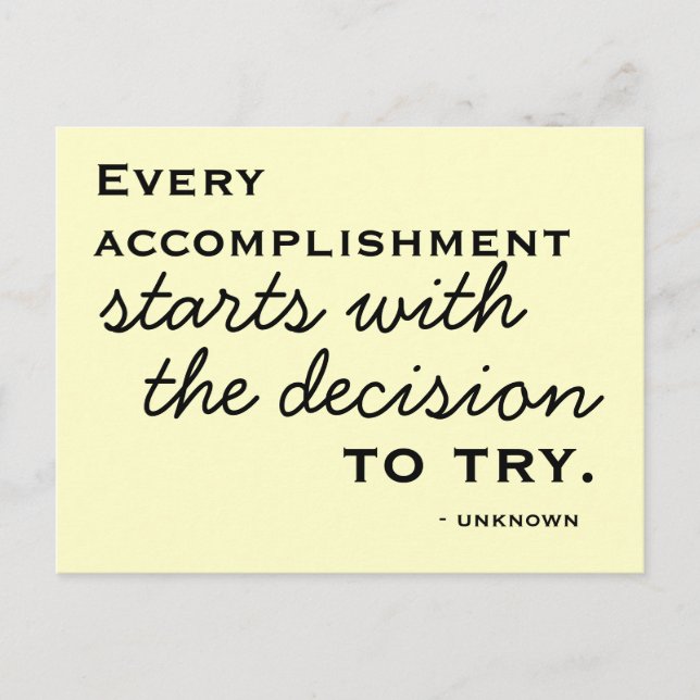 Happiness Inspiration -  Motivational Postcard (Front)