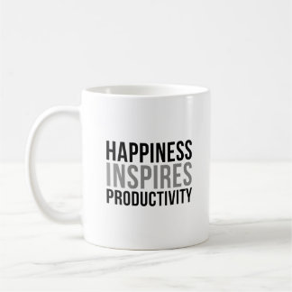 Happiness Inspire Productivity Coffee Mug