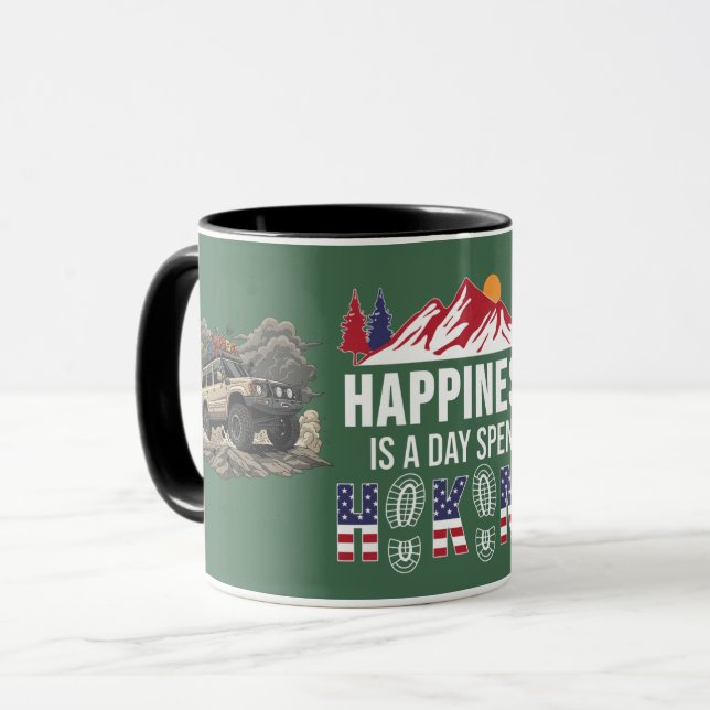 Happiness Is 4x4 Adventure Trail Explorer  Mug (Front Left)