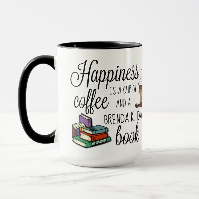 Happiness Is a Brenda K Davies Book Mug (Left)
