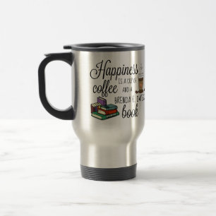 Happiness Is A Brenda K Davies Book Travel Mug