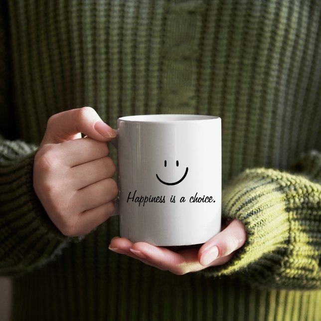 Happiness Is A Choice Motivational Quote  Coffee Mug (Creator Uploaded)
