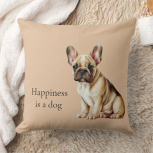 Happiness is a Dog Cushion