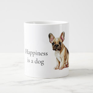 Happiness is a Dog Large Coffee Mug