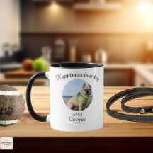 Happiness Is a Dog Personalised Mug