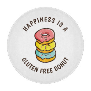 Happiness Is A Gluten Free Doughnut Cutting Board