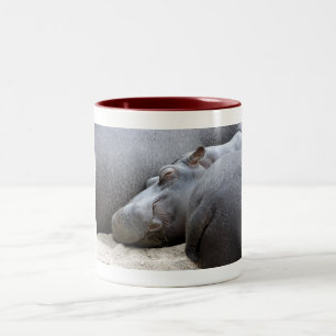 Happiness is a hippo sandwich mug