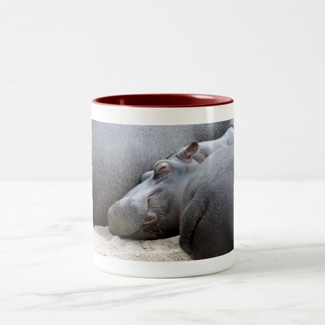 Happiness is a hippo sandwich mug (Center)