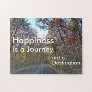 Happiness is a Journey Nature Landscape Jigsaw Puzzle