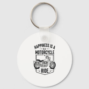 Happiness is a Motorcycle Ride.jpg Key Ring