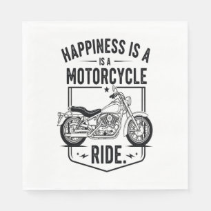 Happiness is a Motorcycle Ride.jpg Napkin