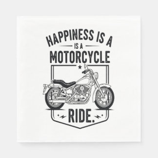 Happiness is a Motorcycle Ride.jpg Napkin