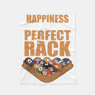 Happiness Is A Perfect Rack Billiard Game Lover Bi Fleece Blanket