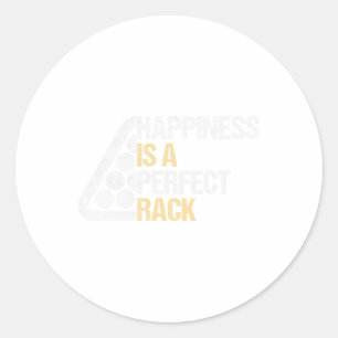 Happiness Is A Perfect Rack Classic Round Sticker
