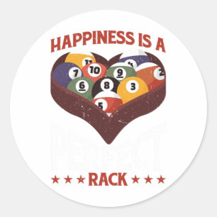 Happiness Is A Perfect Rack - Classic Round Sticker