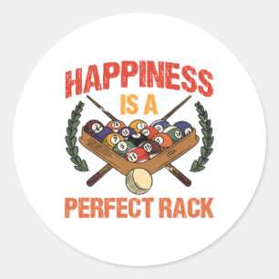 Happiness Is A Perfect Rack Classic Round Sticker