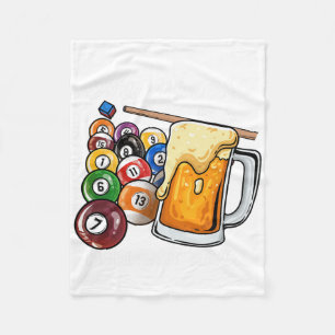 Happiness Is A Perfect Rack I Pool Billiards Playe Fleece Blanket