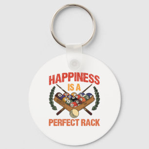 Happiness Is A Perfect Rack Key Ring