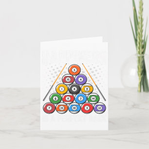 Happiness Is A Perfect Rack - Snooker Billiards Pl Card