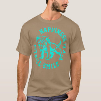 Happiness Is A Pitbull Smile, Dog Lovers For Women T-Shirt