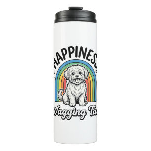 Happiness Is a Wagging Tail Dog Lover Design_1 Thermal Tumbler
