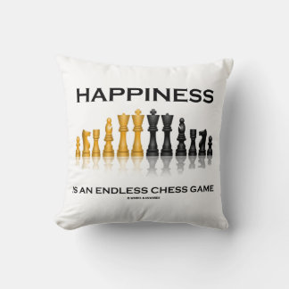 Happiness Is An Endless Chess Game Cushion