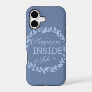 Happiness Is An Inside Job Blue Wreath