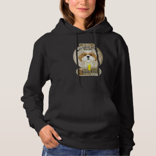 Happiness Is An Old Man With A Beer Shih Tzu Hoodie