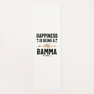Happiness Is Being A Bamma Thanksgiving Christmas Yoga Mat