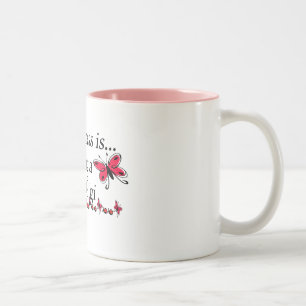 Happiness Is Being A Gigi BUTTERFLY Two-Tone Coffee Mug