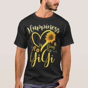 Happiness Is Being A Gigi Sunflower Mother'S Day G T-Shirt